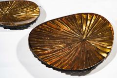 Ghir Studio Oasi Set of Six Hand engraved Amber Crystal Bowls by Ghir Studio - 3214950