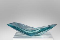 Ghir Studio Papillon Artistic Bowl in Aquamarine Crystal by Ghir Studio - 3214758