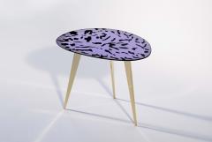 Ghir Studio Pu Iridescent pink handmade crystal coffee table by Ghir Studio - 3217889