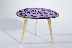 Ghir Studio Pu Iridescent pink handmade crystal coffee table by Ghir Studio - 3217890