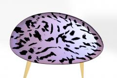 Ghir Studio Pu Iridescent pink handmade crystal coffee table by Ghir Studio - 3217892