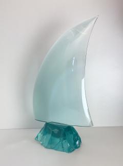 Ghir Studio Sail Handmade Aquamarine Crystal Sculpture by Ghir Studio - 3232837