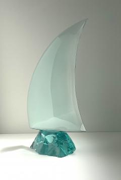 Ghir Studio Sail Handmade Aquamarine Crystal Sculpture by Ghir Studio - 3232864