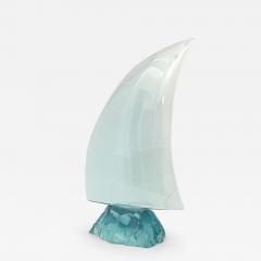 Ghir Studio Sail Handmade Aquamarine Crystal Sculpture by Ghir Studio - 3272387