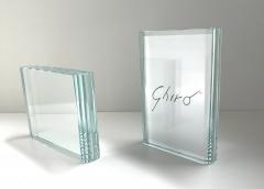 Ghir Studio Set of 2 Hand made Extra Light Crystal Picture Frames by Ghir Studio - 3232853