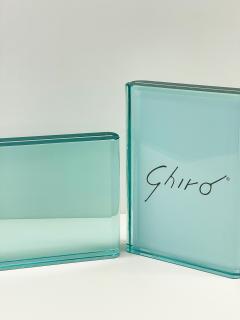 Ghir Studio Set of Two Handmade Aquamarine Crystal Picture Frames by Ghir Studio - 3223140