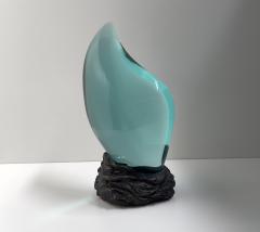 Ghir Studio Tear Unique Handmade Crystal Sculpture on Raw Block of Brass by Ghiro Studio - 3232581
