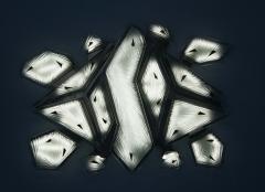 Ghir Studio Tortuga Hand carved Crystal Wall Light Sculpture by Ghir Studio - 3214868