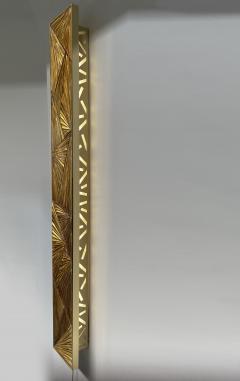 Ghir Studio Totem Hand carved Amber Crystal and Brass Wall Sconce by Ghiro Studio - 3235233