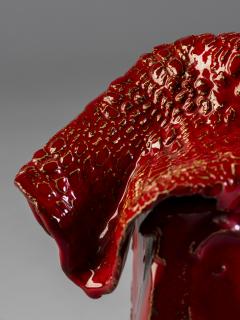 Giacinto Cerone Giacinto Cerone 1957 2004 abstract sculpture red glazed ceramic after 1993 - 4477206