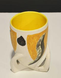 Giacomo Balla Giacomo Balla Attributed Vase in Yellow Black and White - 2336731