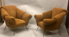 Giacomo Balla Pair of Italian Futurist Lounge Chairs Armchairs Attributed to Giacomo Balla - 1736419