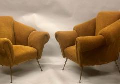 Giacomo Balla Pair of Italian Futurist Lounge Chairs Armchairs Attributed to Giacomo Balla - 1770936