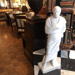 Giacomo Cali 3171 19th Century Marble Statue of Aristedes Signed by Giacomo Cali - 2517613