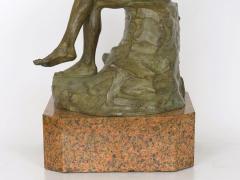 Giacomo Scarantino Seated Pan Bronze Sculpture by Giacomo Scarantino cast by Roman Bronze Works - 992957