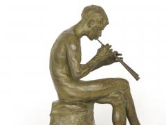Giacomo Scarantino Seated Pan Bronze Sculpture by Giacomo Scarantino cast by Roman Bronze Works - 992961