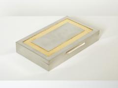 Giacomo Sinopoli Giacomo Sinopoli Italian large Jewellery Box chrome gold leaf 1970 - 2763992