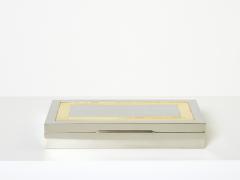 Giacomo Sinopoli Giacomo Sinopoli Italian large Jewellery Box chrome gold leaf 1970 - 2763993