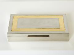 Giacomo Sinopoli Giacomo Sinopoli Italian large Jewellery Box chrome gold leaf 1970 - 2763995