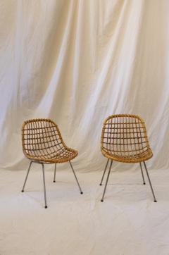 Gian Franco Legler Set of Six Iron and Bamboo Chairs Gian Franco Legler 1960s - 4736790