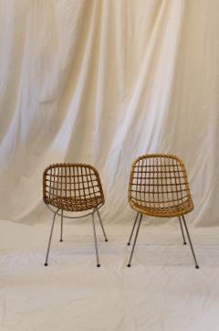 Gian Franco Legler Set of Six Iron and Bamboo Chairs Gian Franco Legler 1960s - 4736823