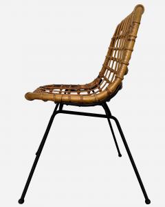 Gian Franco Legler Set of six chairs attributed to G Franco Legler Ed Bonacina Italy circa 1960 - 4238623
