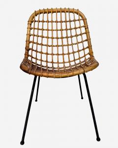 Gian Franco Legler Set of six chairs attributed to G Franco Legler Ed Bonacina Italy circa 1960 - 4238624