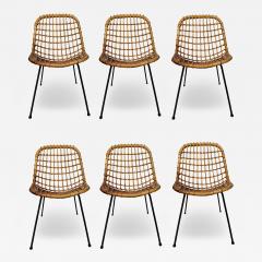 Gian Franco Legler Set of six chairs attributed to G Franco Legler Ed Bonacina Italy circa 1960 - 4241872