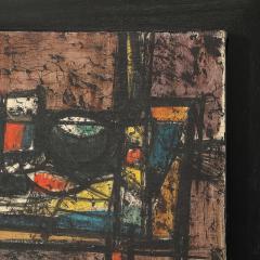 Giancarlo Isola Oil on Canvas Abstract Still Life Entitled Tavolo E Oggetti by Giancarlo Isola - 4566323