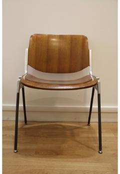 Giancarlo Piretti Set of Six Mid Century Modern Chairs by Giancarlo Piretti Italy 1970s - 907410