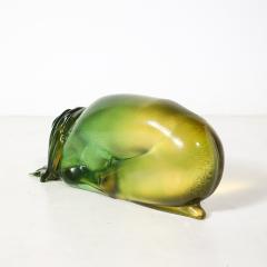 Giancarlo Signoretto Mid Century Hand Blown Murano Glass Nude Sculpture signed Giancarlo Signoretto - 4622645