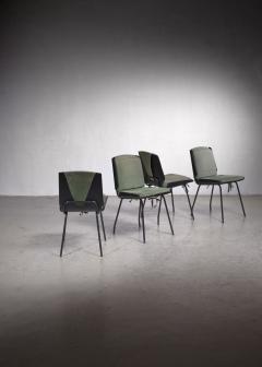 Giancarlo de Carlo Giancarlo de Carlo Four Lucania Molded Plywood Dining Chairs Italy 1950s - 2918545