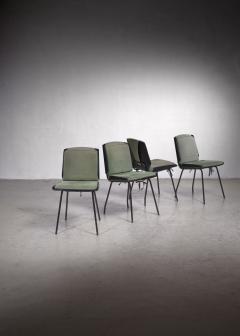 Giancarlo de Carlo Giancarlo de Carlo Four Lucania Molded Plywood Dining Chairs Italy 1950s - 2918546
