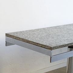 Giandomenico Belotti Unique Giandomenico Belotti Architectural Table in Chrome and Stone Italy 1960 - 2979186