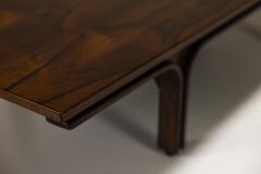 Gianfranco Frattini Coffee table in rosewood by Gianfranco Frattini for Bernini Italy 1960s - 3390340