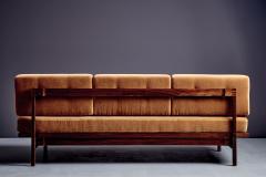 Gianfranco Frattini Daybed 882 by Gianfranco Frattini for Cassina in newly upholstered brown Mohair - 4391571