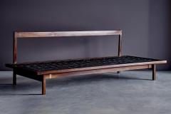Gianfranco Frattini Daybed 882 by Gianfranco Frattini for Cassina in newly upholstered brown Mohair - 4391574