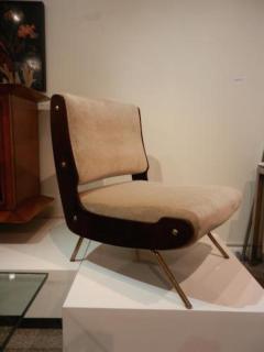 Gianfranco Frattini Gianfranco Frattini Pair of Mid Century Slipper Chairs - 251744