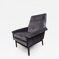 Gianfranco Frattini Italian Cantilevered Mid Century Modern Lounge Chairs Gianfranco Frattini Pair - 1636362