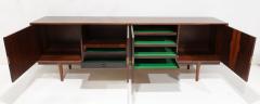 Gianfranco Frattini Large Italian Design Rosewood Sideboard - 3386470