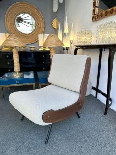 Gianfranco Frattini Mid Century Pair of 836 Wood Armchairs by Gianfranco Frattini Italy 1950s - 2993454