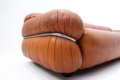 Gianfranco Frattini Mid Century Sesann Leather Sofa by Gianfranco Frattini for Cassina - 2478137