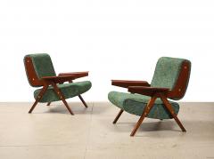 Gianfranco Frattini Pair of 831 Lounge Chairs by Gianfranco Frattini for Cassina - 4379081
