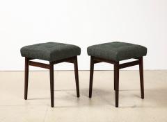 Gianfranco Frattini Pair of Upholstered Stools by Gianfranco Frattini for Cassina - 3050565