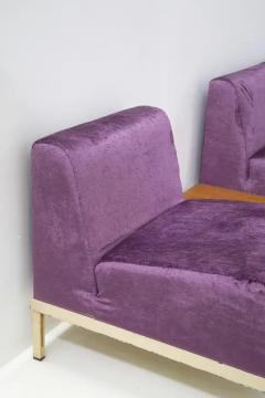 Gianfranco Frattini Rare Set of Vintage Sofas by Gianfranco Frattini in Purple Velvet - 3629080