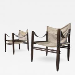 Gianfranco Legler Pair of Safari Armchairs by Gianfranco Legler for Zanotta 1960s - 3414679