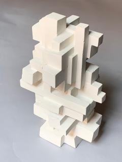 Gianluca Vignobles Gianluca Vignobles Geometric Abstract Sculpture in White Plaster Italy 2020 - 1957772