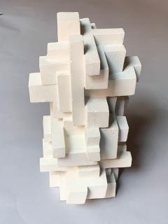 Gianluca Vignobles Gianluca Vignobles Geometric Abstract Sculpture in White Plaster Italy 2020 - 1957773