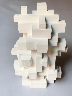 Gianluca Vignobles Gianluca Vignobles Geometric Abstract Sculpture in White Plaster Italy 2020 - 1957775