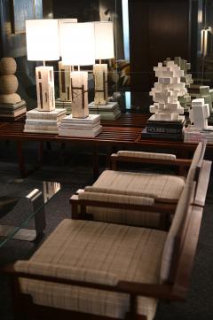 Gianluca Vignobles Gianluca Vignobles Geometric Abstract Sculpture in White Plaster Italy 2020 - 1957788